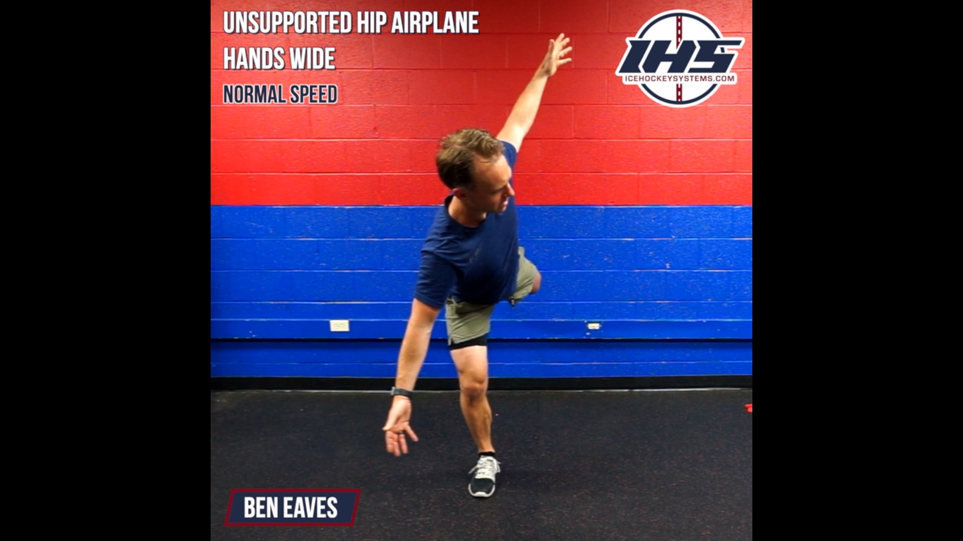 Unsupported Hip Airplane - Hands Wide